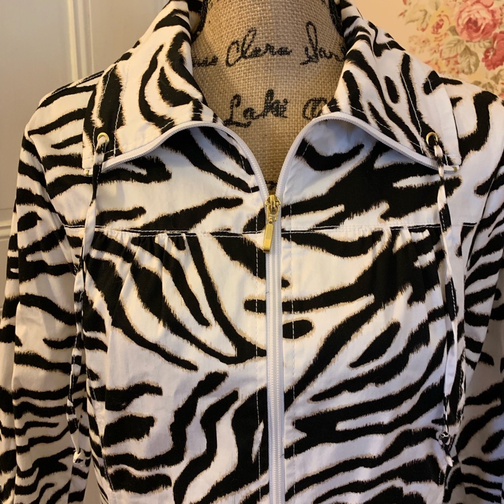 Studio Works | Zebra Print Lightweight Jacket - image 2